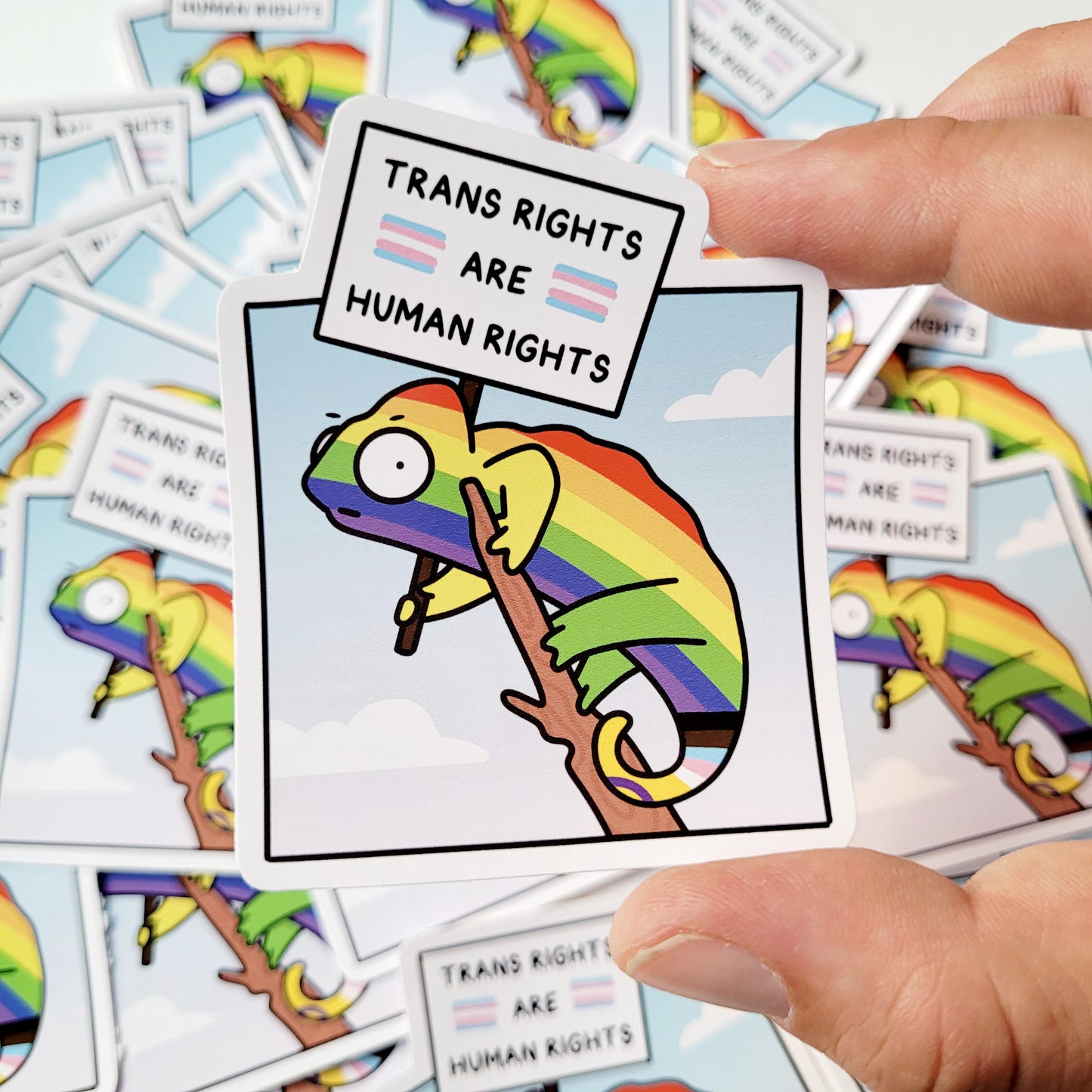 Trans Rights Vinyl Sticker