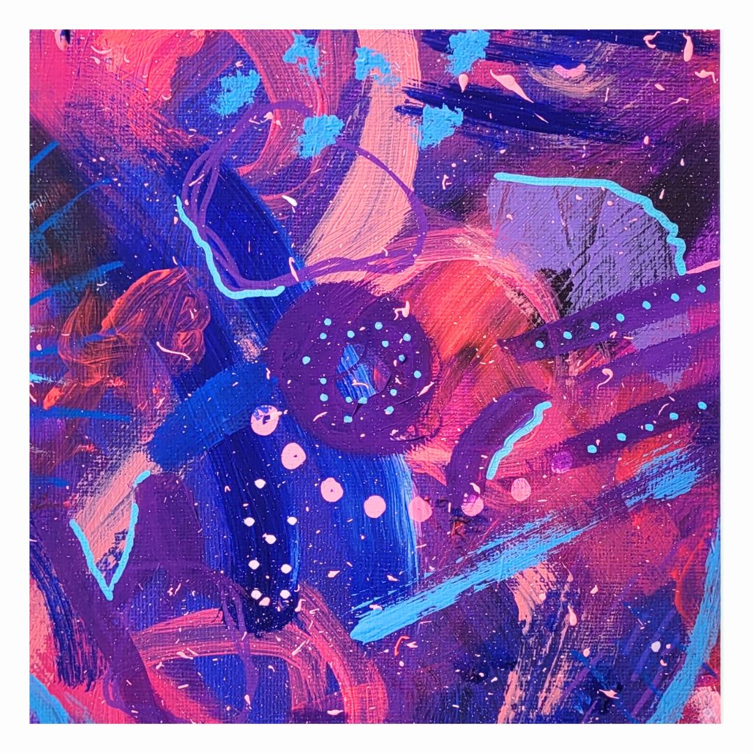 "Planetary Dreamscape" Abstract Painting