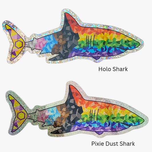 Pride Shark Sticker (Pixie)