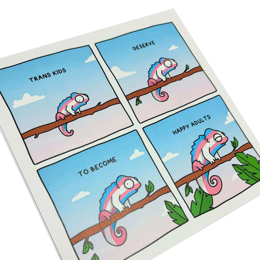 Queer Chameleon Print - Trans Kids