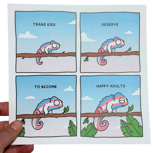 Queer Chameleon Print - Trans Kids