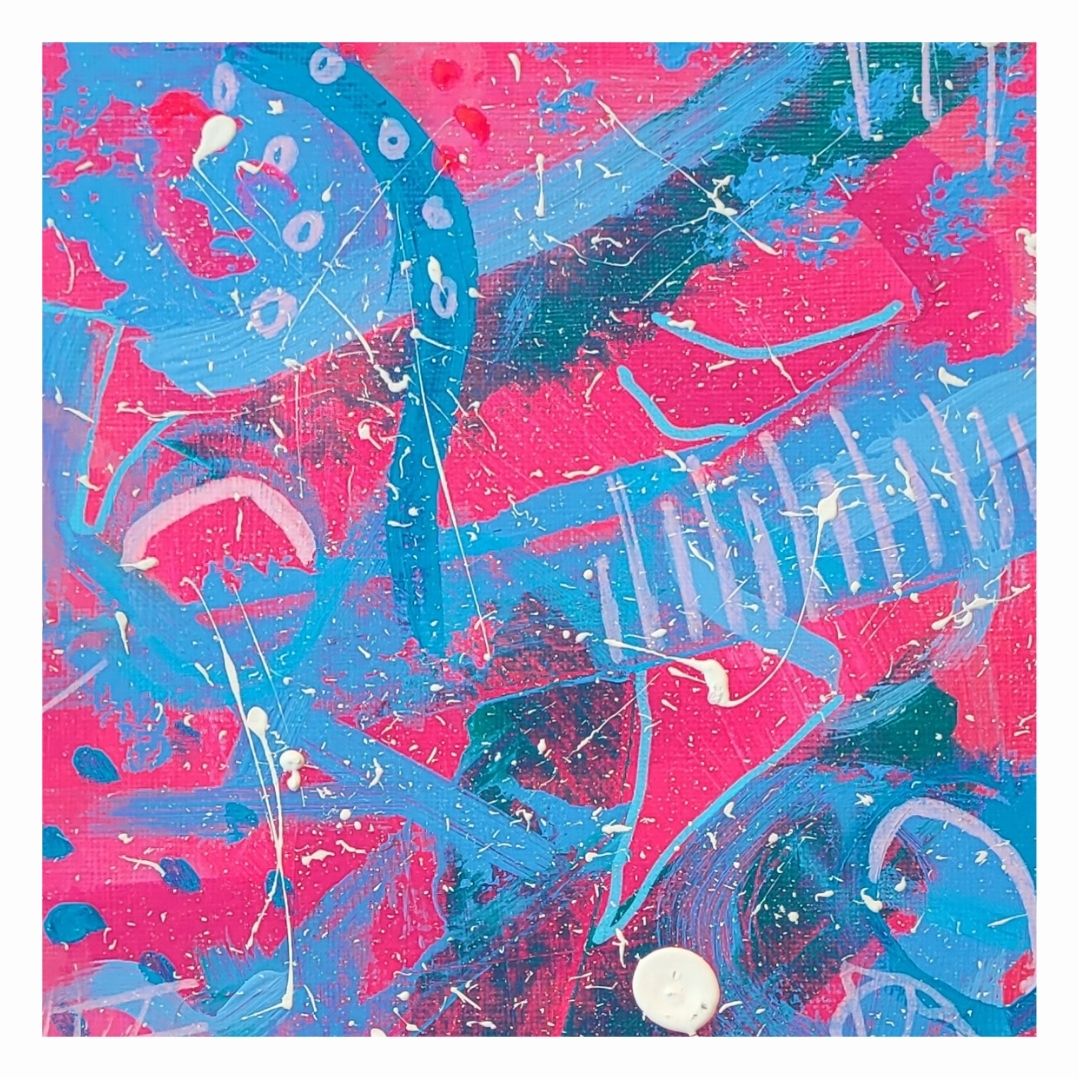 "Magic Watermelon" Abstract Painting