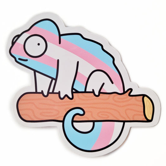 Transgender Queer Chameleon Sticker