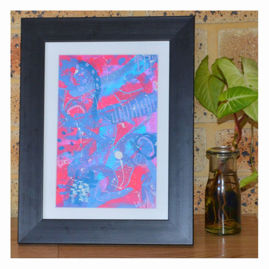 "Magic Watermelon" Abstract Painting