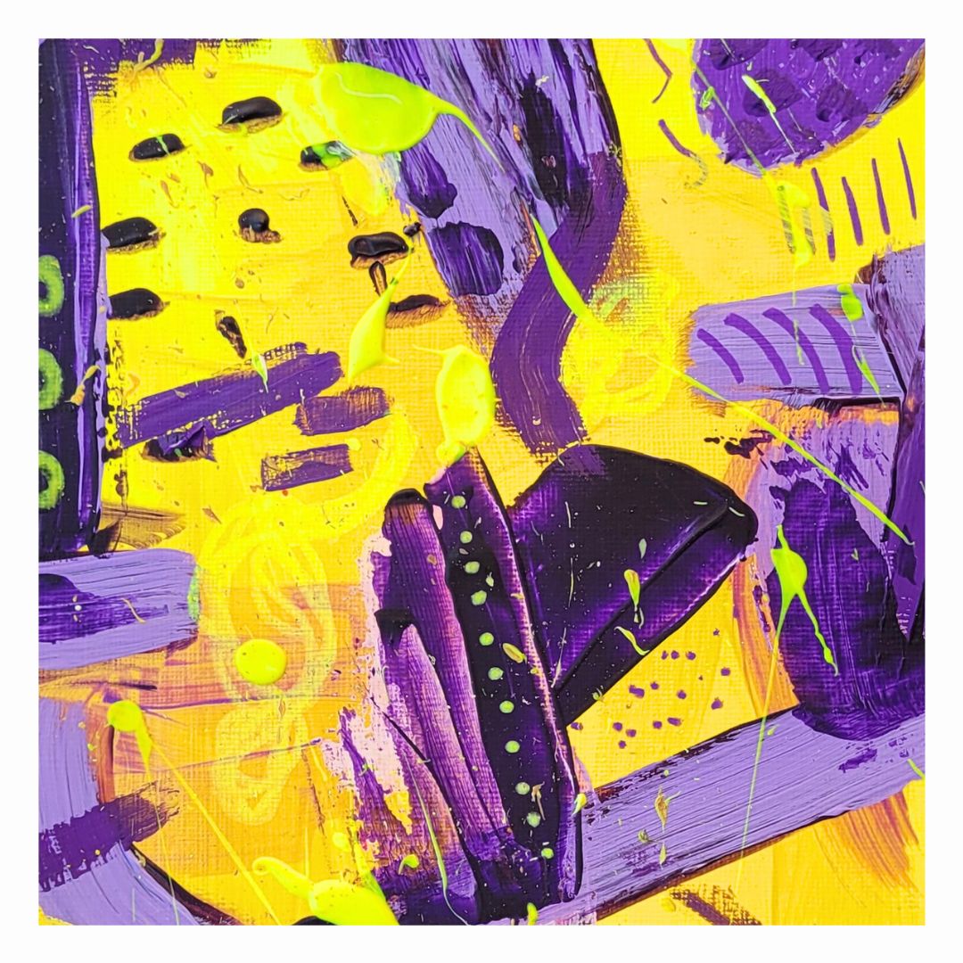 "Iris of the Day" Abstract Painting