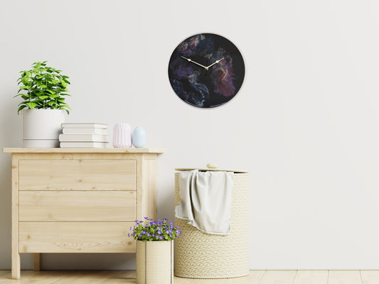 "Nebulus Metalicus” – 12" Silent Clock