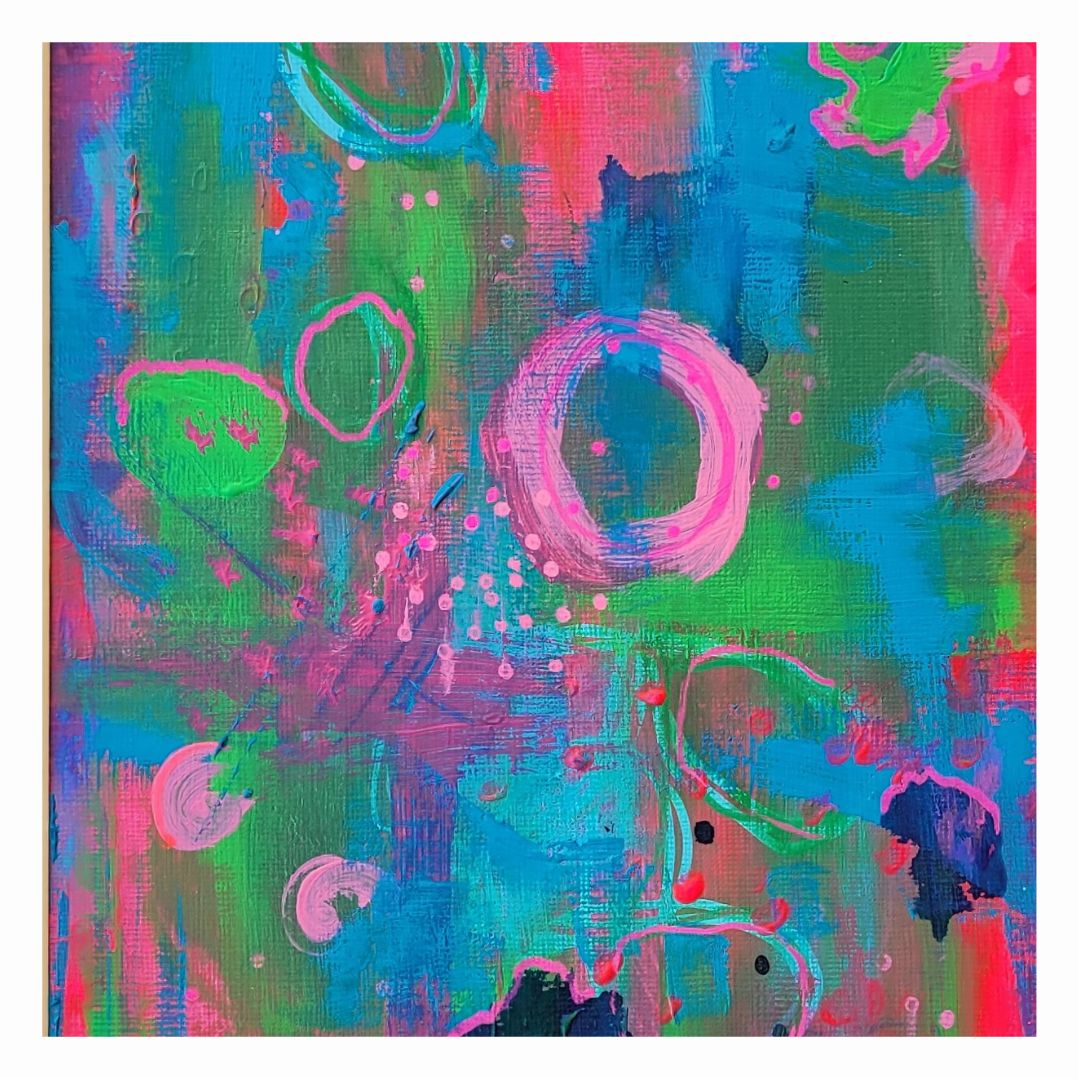 "Faces of Mother Earth" Abstract Painting