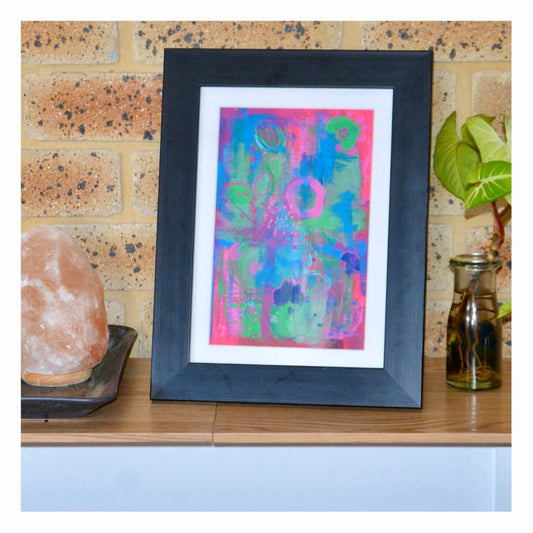 "Faces of Mother Earth" Abstract Painting