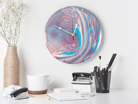 "Electric Eel" – 12" Silent Clock