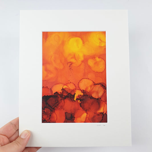 "Eruption" Small Handmade Abstract Art