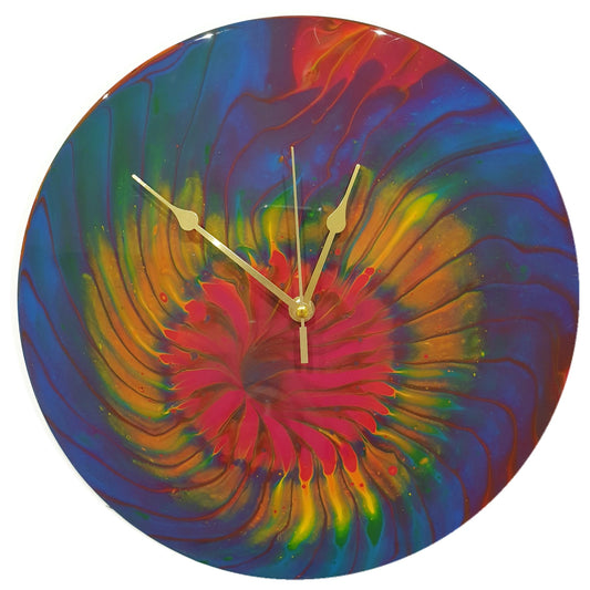"Rainbow Polyp” 12 Inch Vinyl Clock
