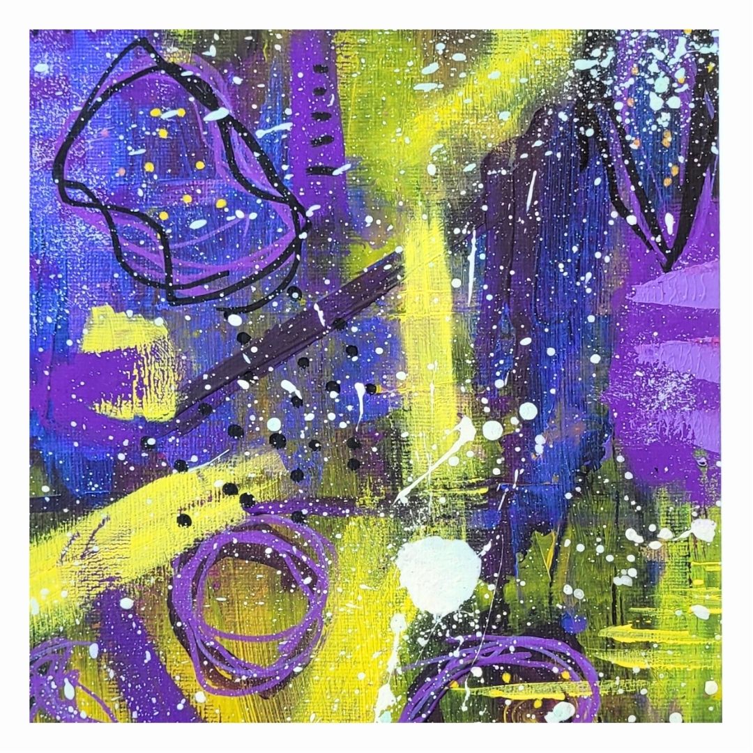 "Cosmic Radiance" Abstract Painting