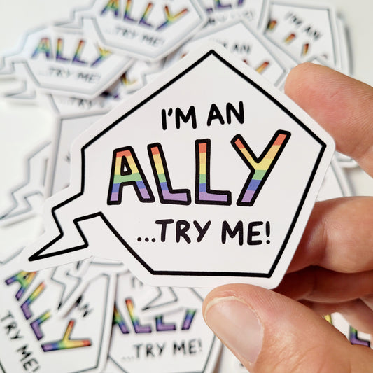 LGBTQIA+ Ally Vinyl Sticker