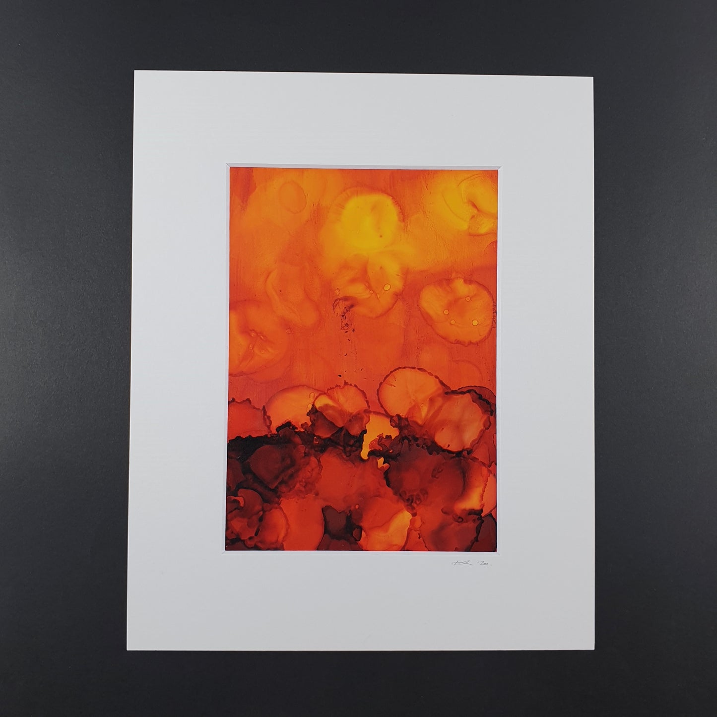 "Eruption" Small Handmade Abstract Art