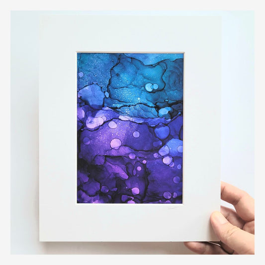 "Leaf of the Underground" Small Handmade Abstract Art