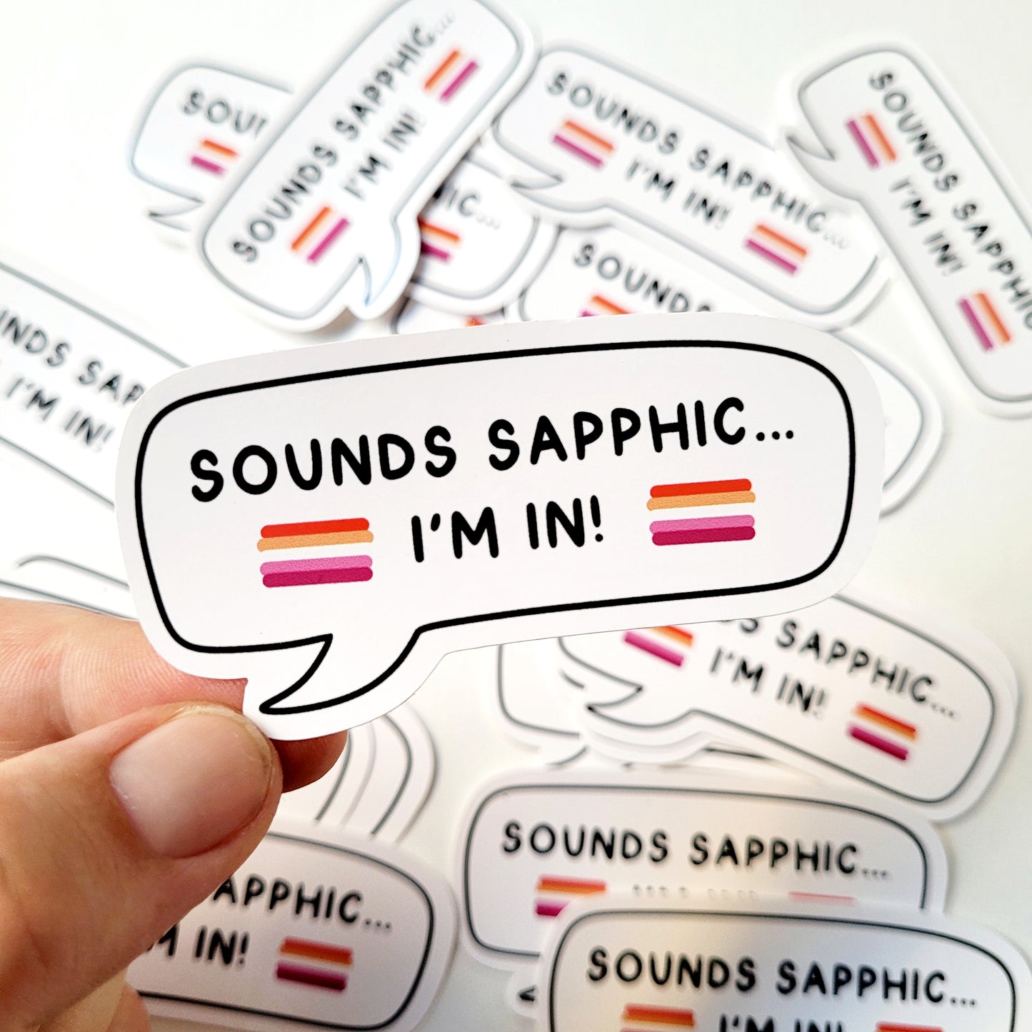 "Sounds Sapphic" Vinyl Sticker