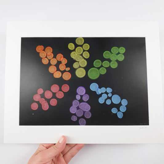 "Spectrum of Pride" Medium Handmade Abstract Art