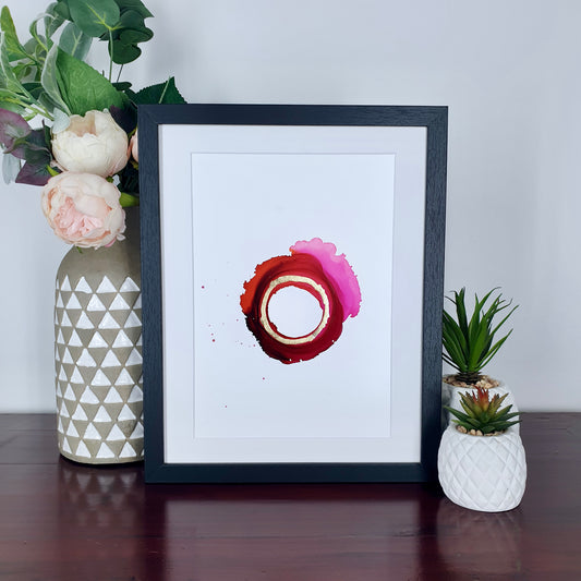 "Fountains of Acidalia" Medium Handmade Abstract Art