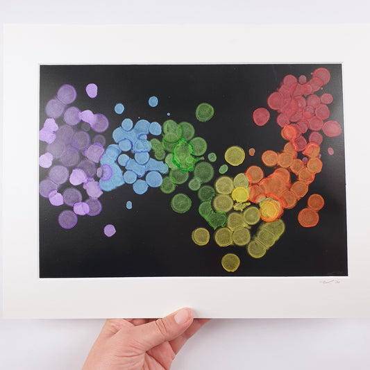 "Celestial Pride" Medium Handmade Abstract Art