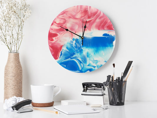 "Hot & Cold” – 12” Silent Clock