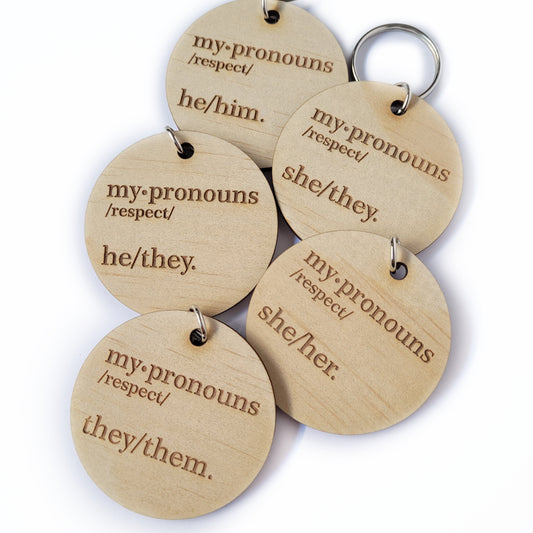 She/Her Pronouns Keyring