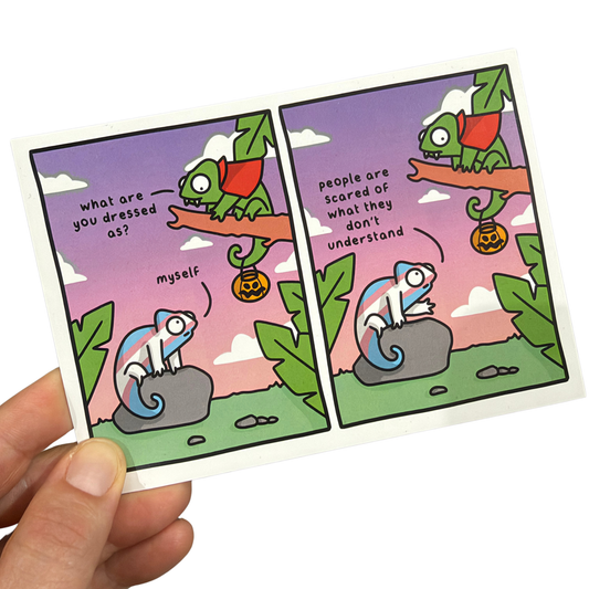 Halloween Costume Postcard
