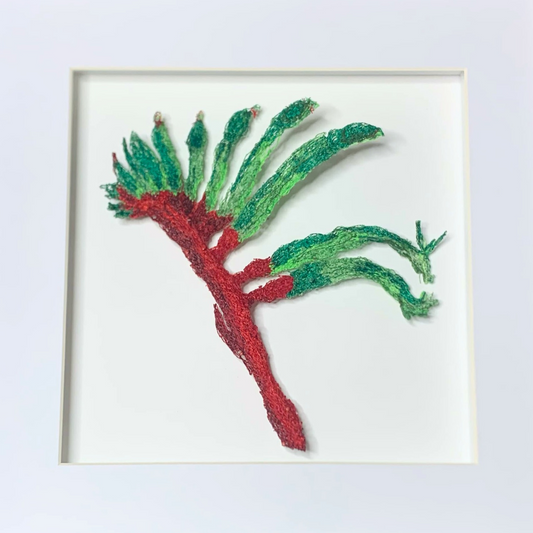 "Kangaroo Paw" Thread Painting