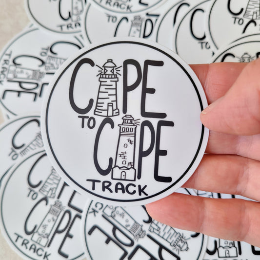 Cape to Cape Round Sticker