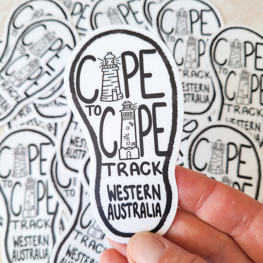 Cape to Cape Footprint Sticker