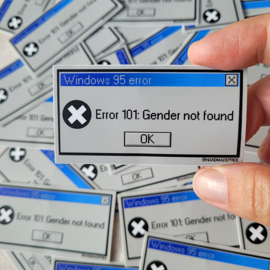 Error 101: Gender Not Found Sticker