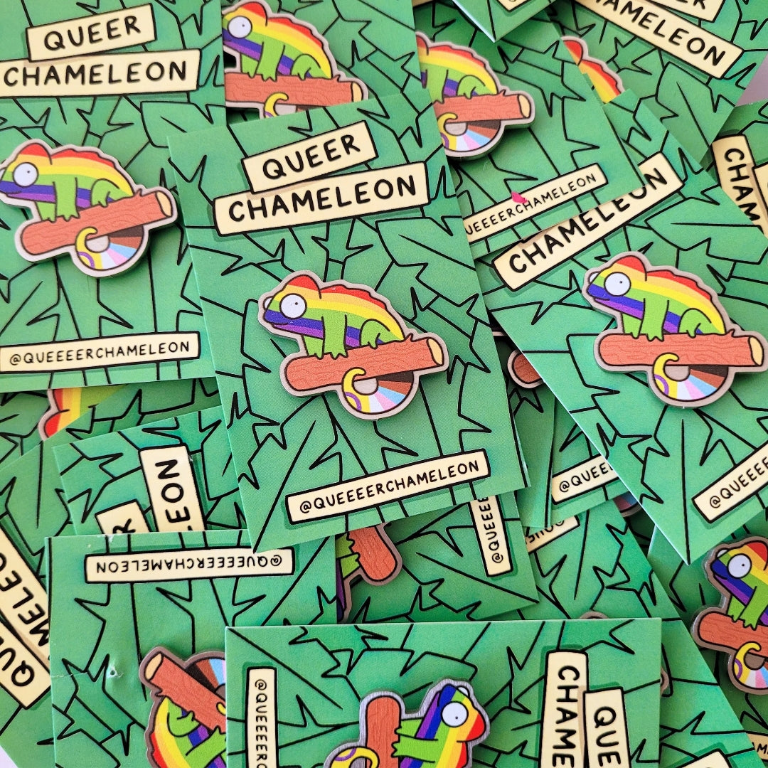 Queer Chameleon Pin