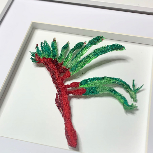 "Kangaroo Paw" Thread Painting