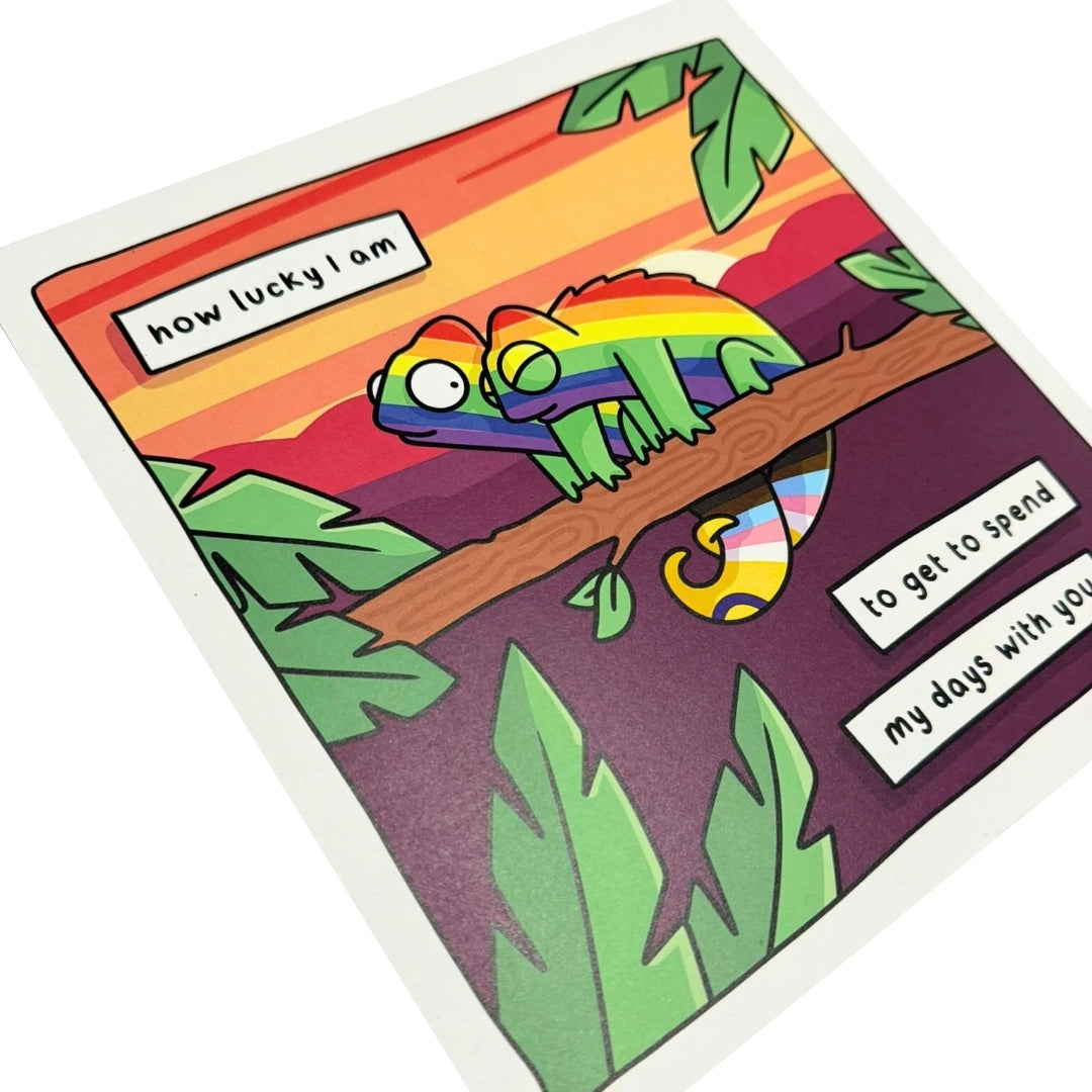 Queer Chameleon Print - How Lucky