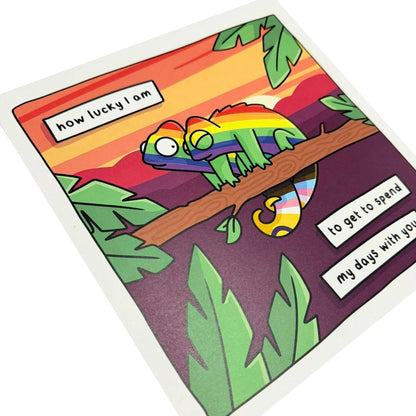 Queer Chameleon Print - How Lucky