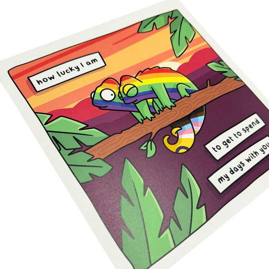 Queer Chameleon Print - How Lucky