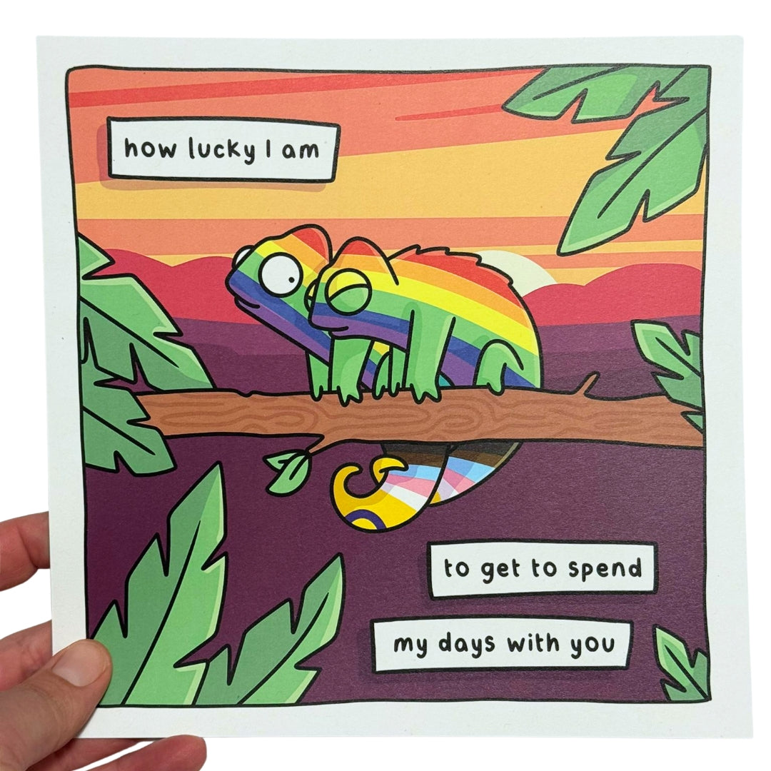 Queer Chameleon Print - How Lucky