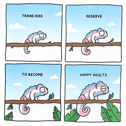 Queer Chameleon Print - Trans Kids