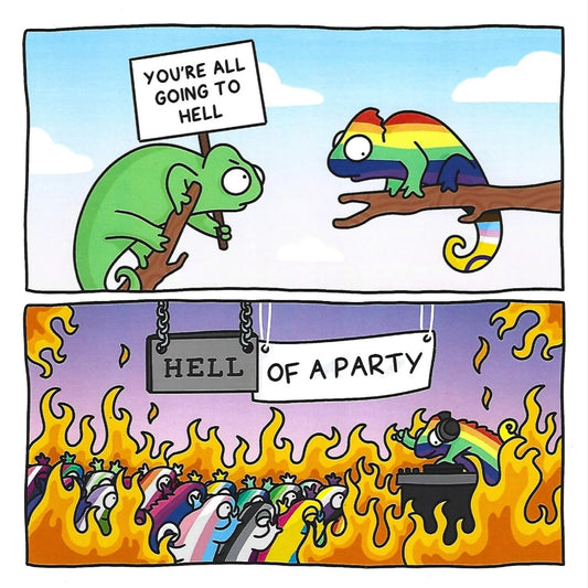 Queer Chameleon Print - Hell of a Party