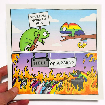 Queer Chameleon Print - Hell of a Party