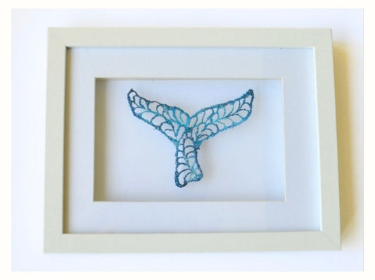 "Whale Tail" Thread Painting