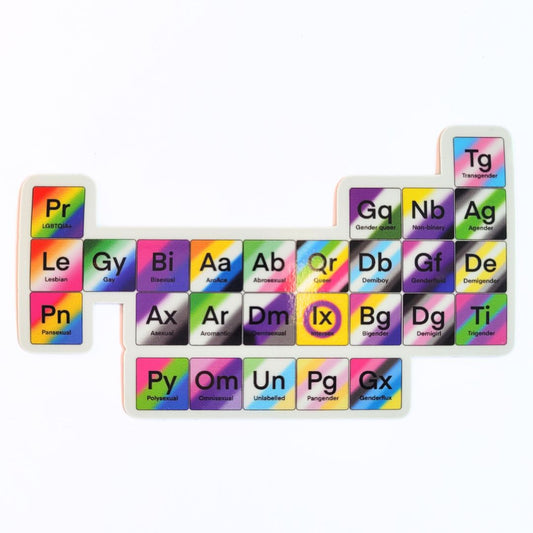 Queeriodic Table Vinyl Sticker