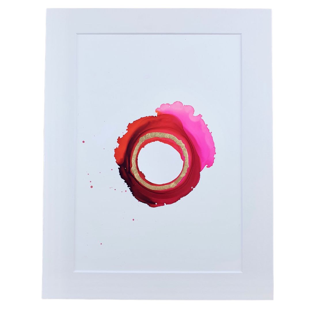 "Fountains of Acidalia" Medium Handmade Abstract Art