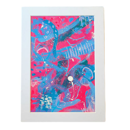 "Magic Watermelon" Abstract Painting