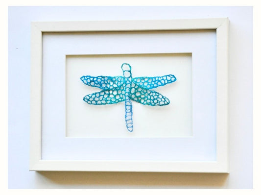 "Dragonfly" Thread Painting