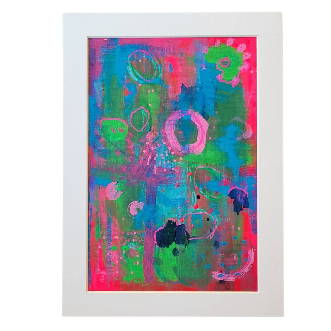 "Faces of Mother Earth" Abstract Painting