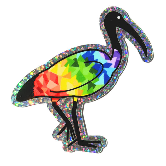 Pride-Hai-Aufkleber (Holo-Glitzer)