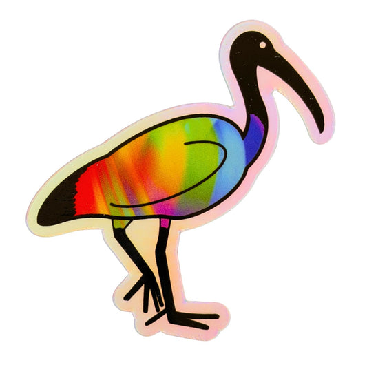 Pride-Hai-Aufkleber (Holo-Glitzer)
