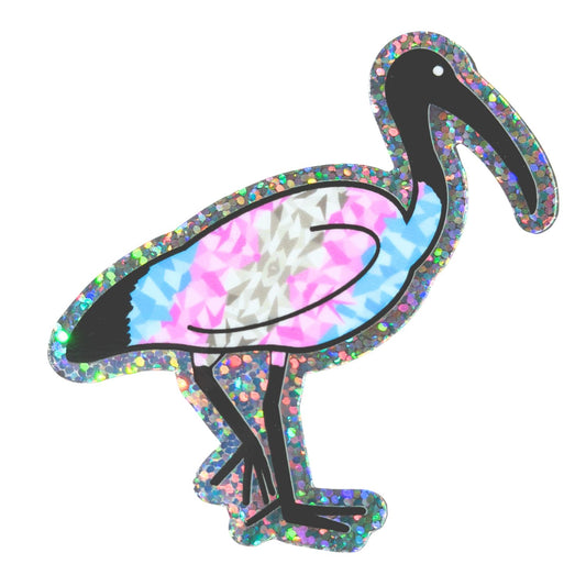 Pride-Hai-Aufkleber (Holo-Glitzer)