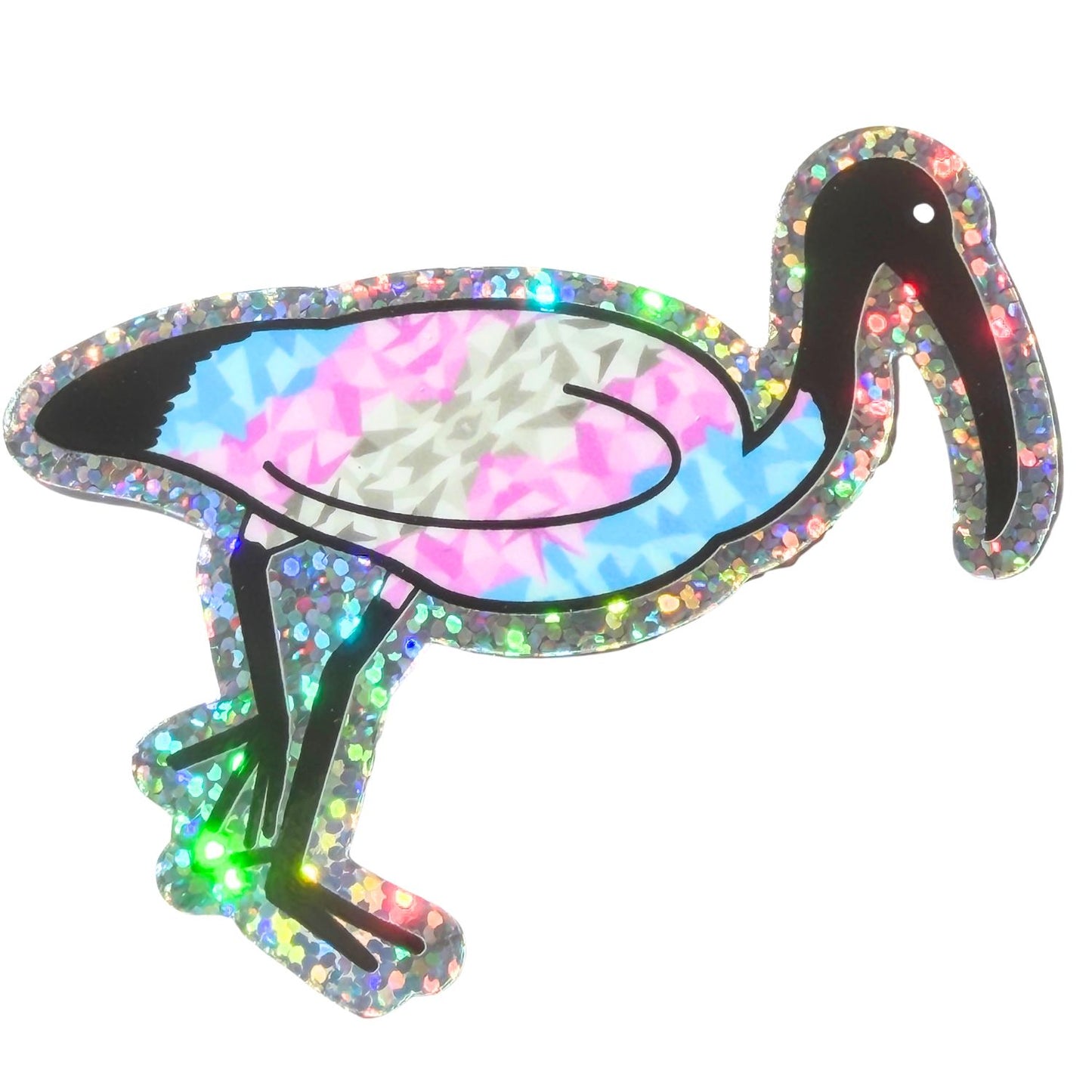 Pride-Hai-Aufkleber (Holo-Glitzer)
