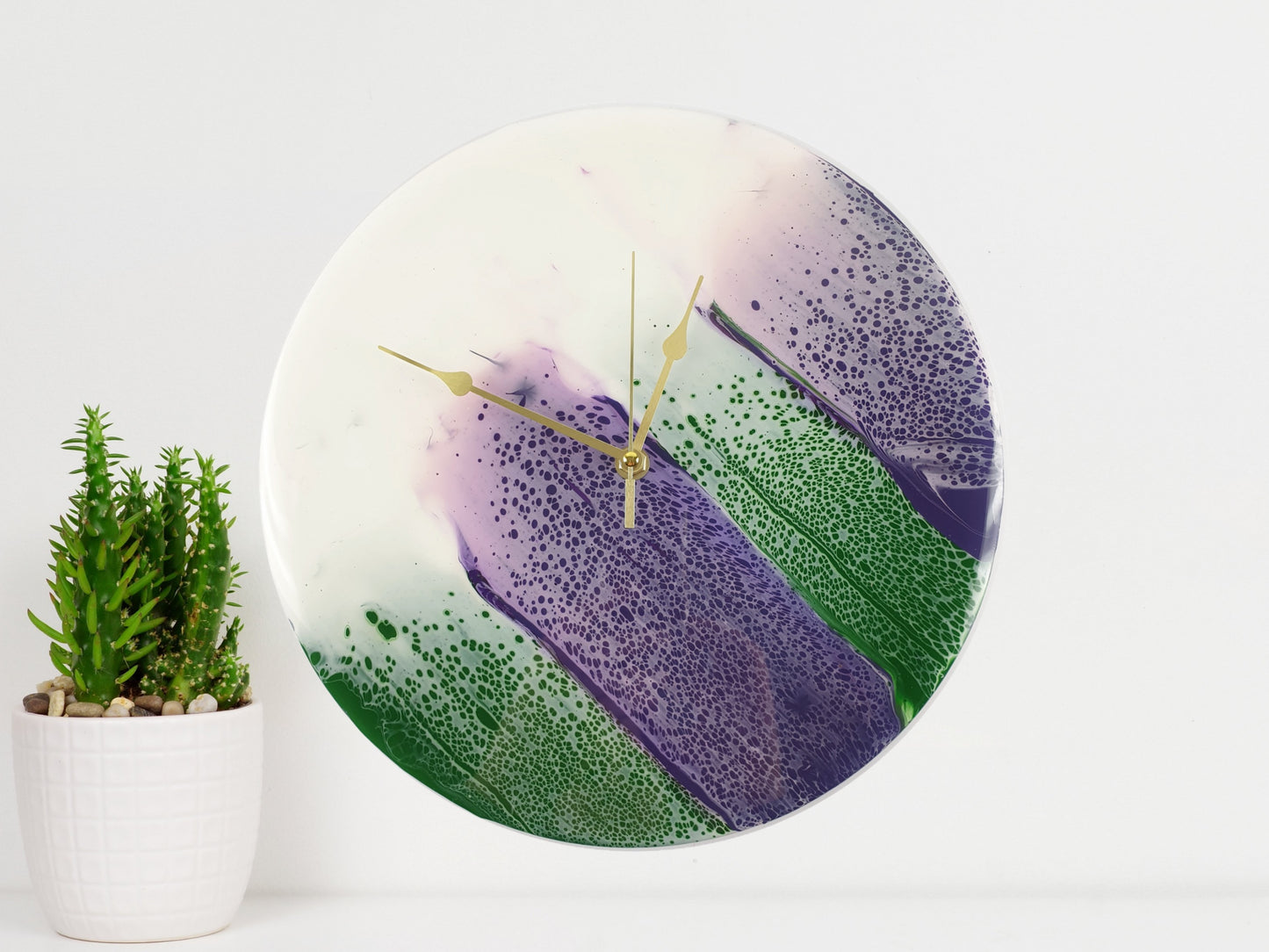 "Aloe” – 12” Silent Clockv